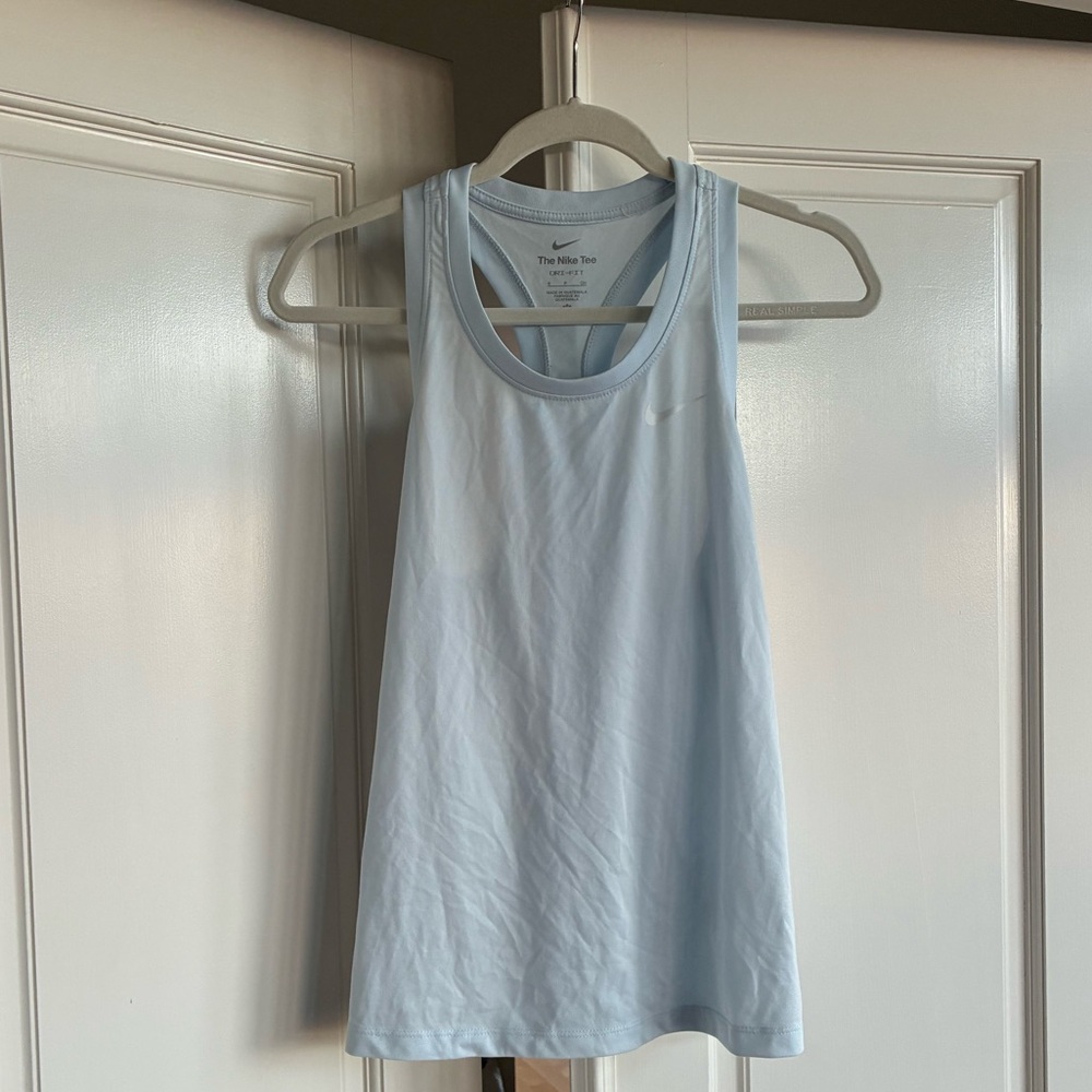 New Nike Dri-Fit Racerback Tank in Armory Light Blue - Picture 6 of 10